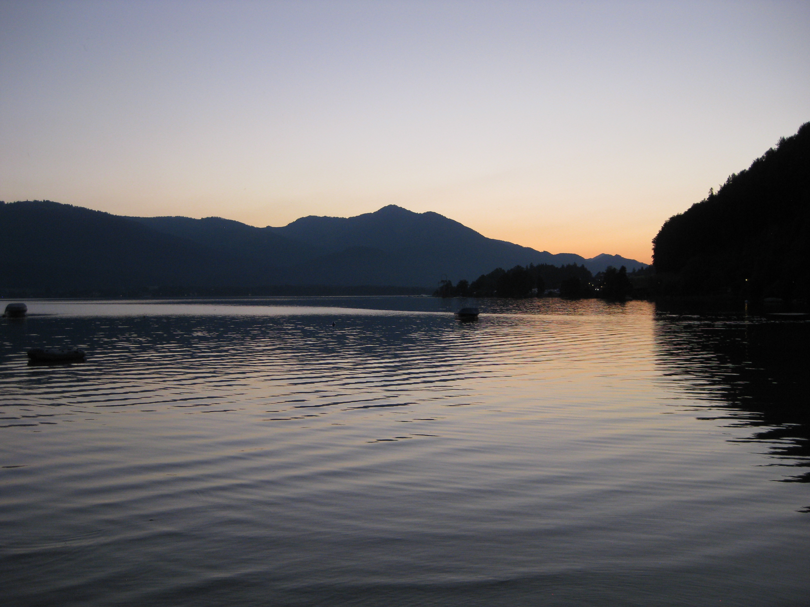 Sonnenuntergang am Wolfgangsee