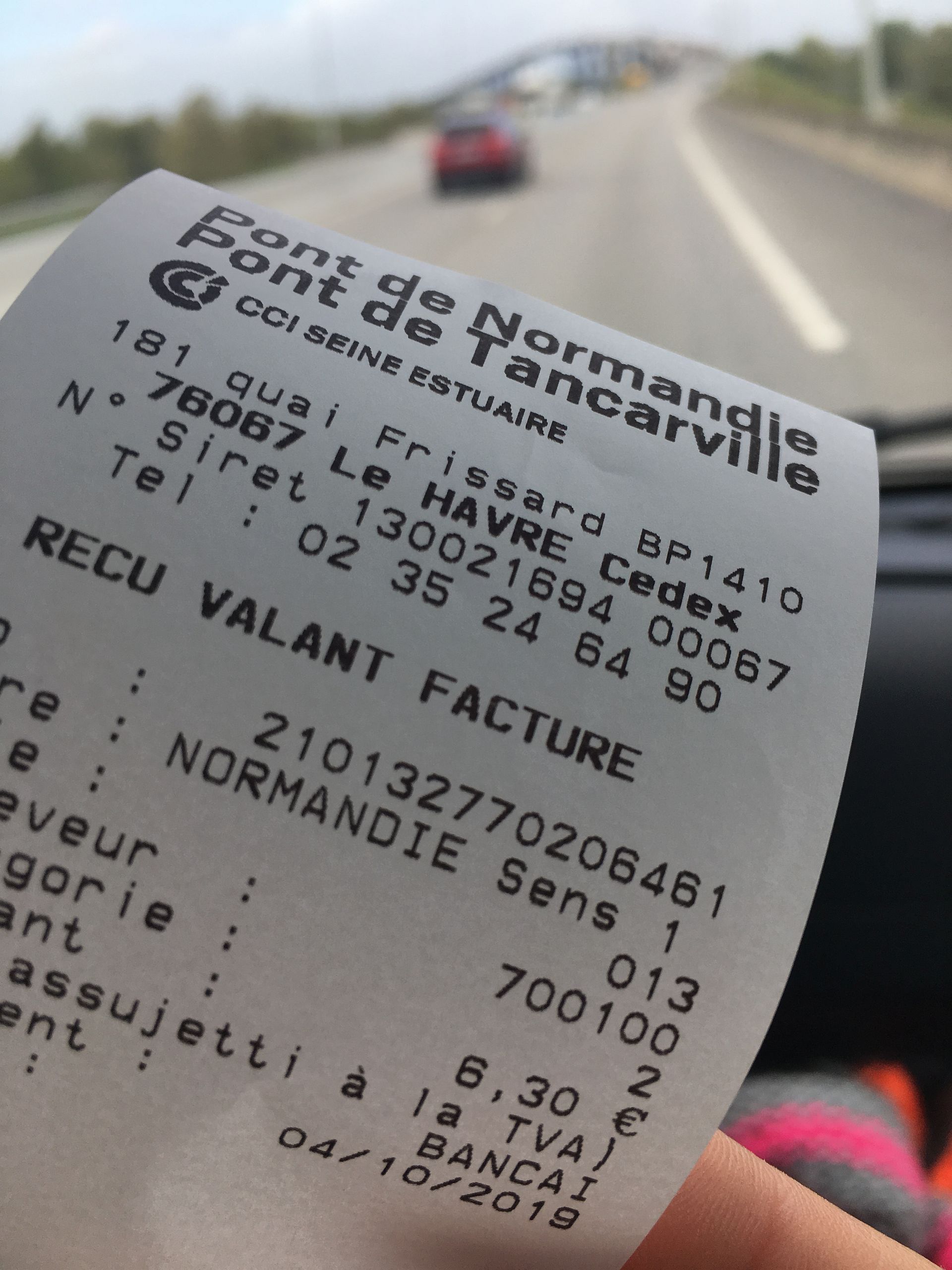 Pont de Normandie Facture